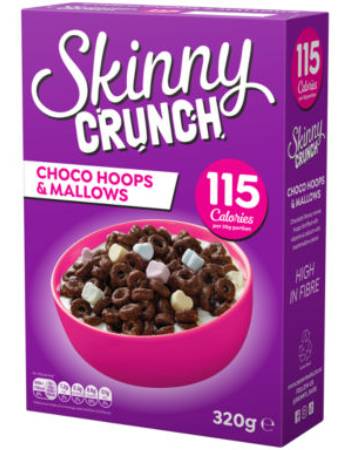 SKINNY CRUNCH CHOCO HOOPS MARSHMALLOW 375G