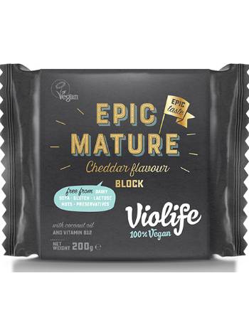 VIOLIFE EPIC MATURE CHEDDAR BLOCK 200G