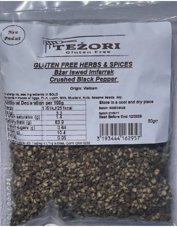 GLUTENFREEBISS GLUTEN FREE CRUSHED BLACK PEPPER 80G