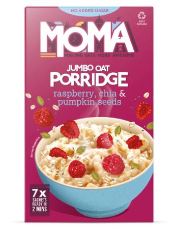 MOMA JUMBO OAT RASPBERRY, CHIA & PUMPKIN (7 X 35G)