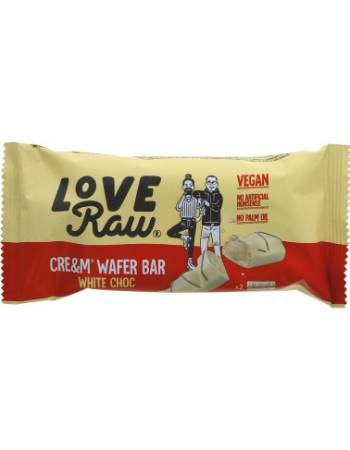 LOVERAW VEGAN WAFER WHITE CHOC 43G