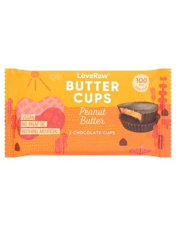 LOVERAW BUTTER CUPS PEANUT BUTTER 34G