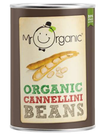 MR ORGANIC CANNELLINI BEANS 400G