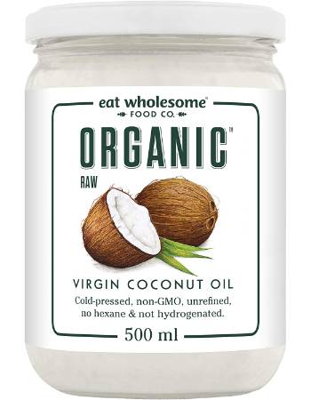 EAT WHOLESOME ORGANIC RAW COCONUT OIL 500ML