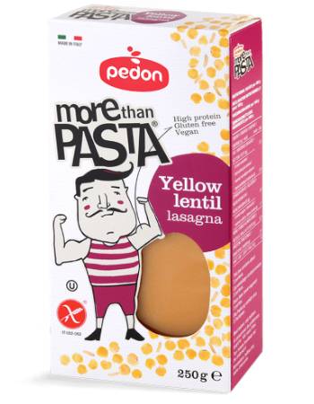 PEDON YELLOW LENTIL LASAGNE 250G