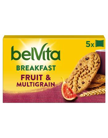 BELVITA BREAKFAST FRUIT AND MULTI GRAIN 5 X 45G