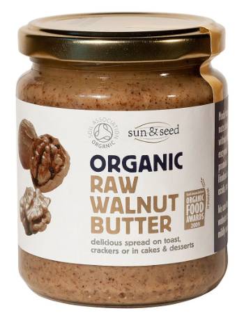 SUN & SEED ORGANIC WALNUT BUTTER 250G