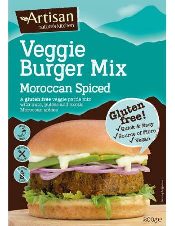 ARTISAN VEGGIE BURGER MIX 200G | MOROCCAN SPICED