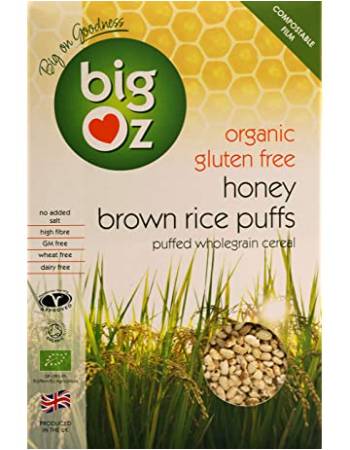 BIG OZ HONEY BROWN RICE PUFFS 175G