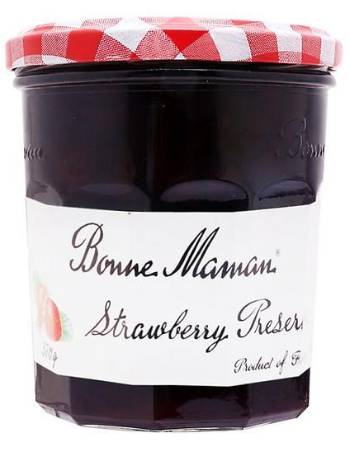 BONNE MAMAN STRAWBERRY PRESERVE 370G