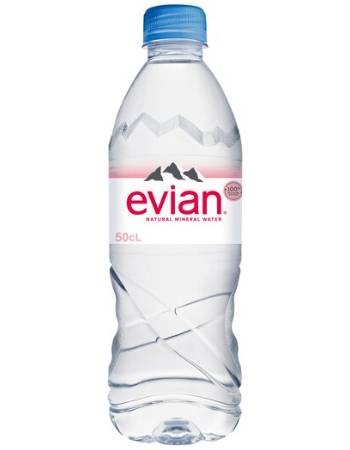 EVIAN NATURAL MINERAL WATER 500ML