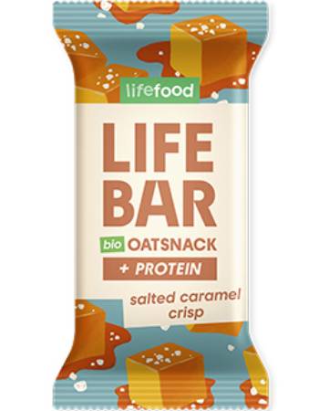 LIFEFOOD BIO OAT SNACK PROTEIN 40G | SALTED CARAMEL CRISP