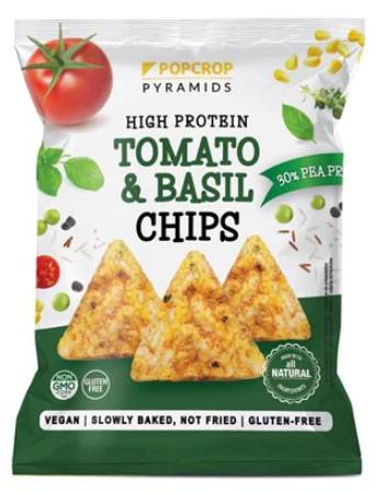 POPCROP TOMATO & BASIL CHIPS 60G