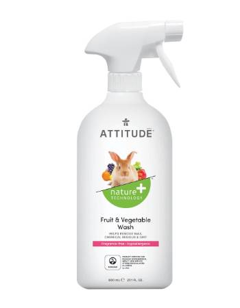 ATTITUDE FRUIT & VEGETABLE WASH 800ML