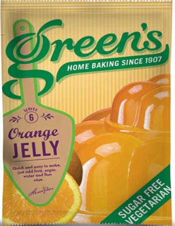 GREENS SUGAR FREE JELLY ORANGE 17G