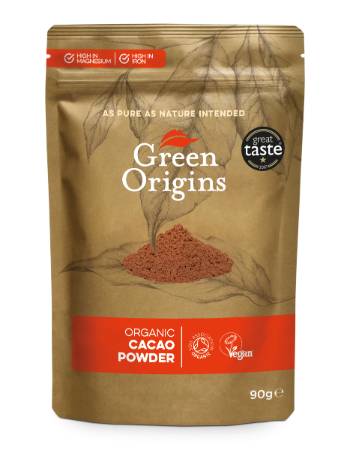 GREEN ORIGINS CACAO POWDER 90G