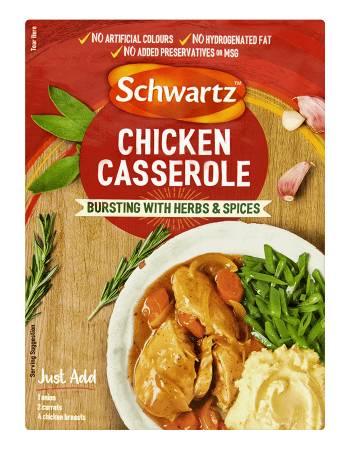 SCHWARTZ CHICKEN CASSEROLE 36G