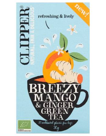 CLIPPER BREEZY MANGO AND GINGER (20 TEABAGS)