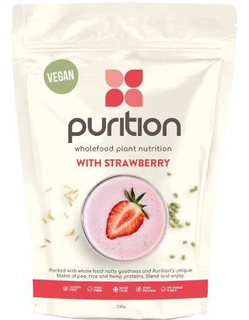 PURITION VEGAN STRAWBERRY PROTEIN SHAKE 250G