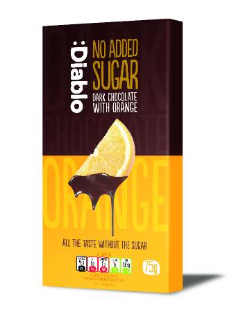 DIABLO DARK CHOCOLATE & ORANGE BAR 85G