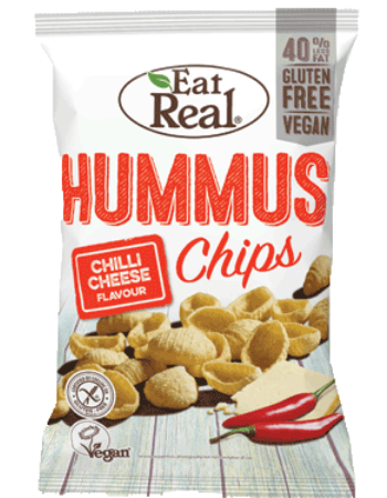 EAT REAL HUMMUS CHIPS CHILI CHEESE 45G