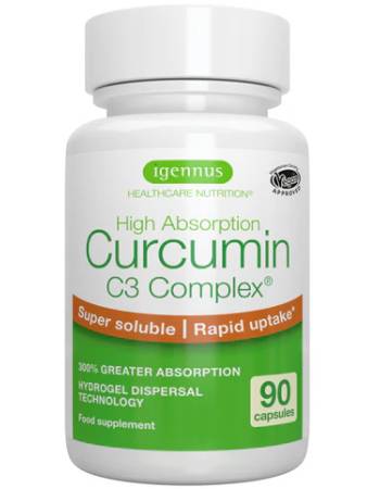 IGENNUS CURCUMIN C3 COMPLEX 90 CAPSULES | HIGH ABSORPTION
