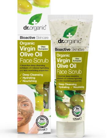 DR. ORGANIC  OLIVE OIL FACE SCRUB 125ML