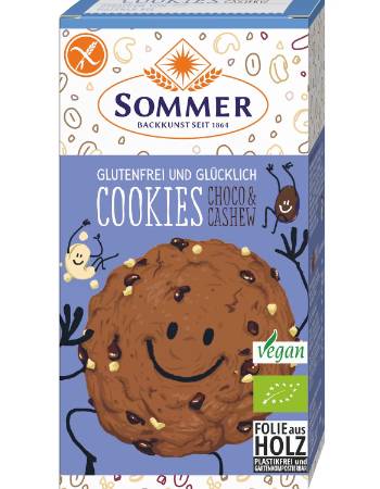 SOMMER CHOCOLATE & CASHEW COOKIES 125G