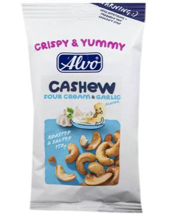 ALVO CASHEW SOUR CREAM & GARLIC 150G