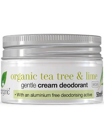 DR ORGANIC TEA TREE AND LIME CREAM DEODORANT 50ML