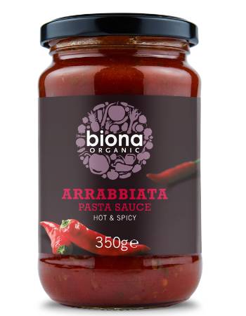 BIONA ARRABIATA PASTA SAUCE 350G