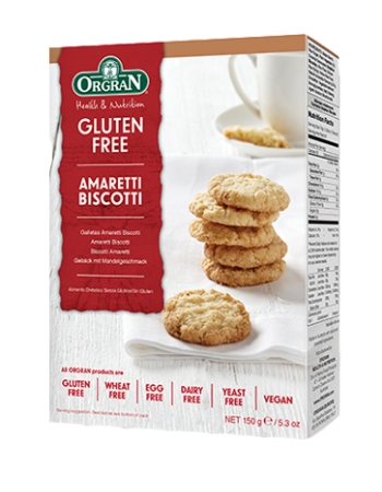 ORGRAN AMARETTI BISCUITS 150G