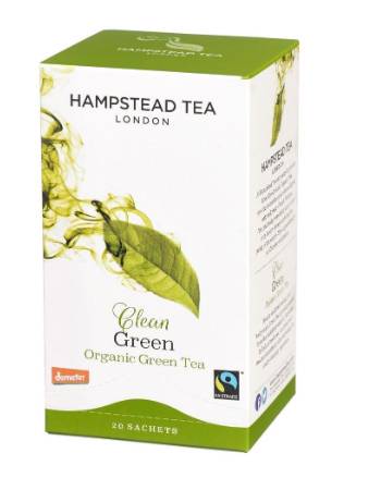 HAMPSTEAD DEMETER AND FAIRTRADE CLEAN GREEN TEA (20 BAGS)
