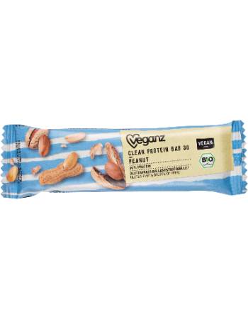 VEGANZ ORGANIC CLEAN PROTEIN PEANUT BAR 45G