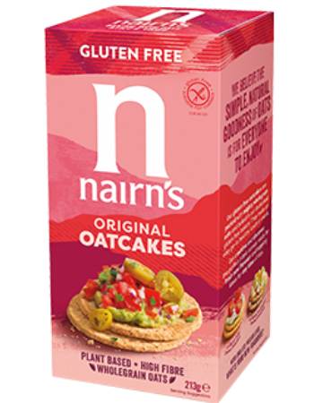 NAIRNS GLUTEN FREE ORIGINAL OATCAKES 213G