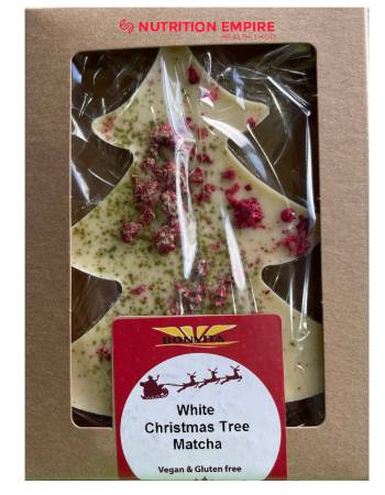 BONVITA XMAS TREE WHITE CHOCOLATE RASPBERRY MATCHA 90G