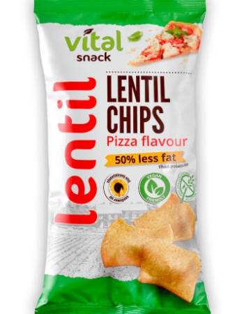 VITAL SNACK LENTIL CHIPS 65G | PIZZA