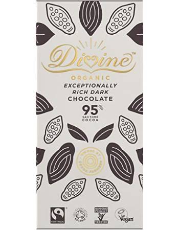 DIVINE ORGANIC RICH DARK CHOCOLATE 95%