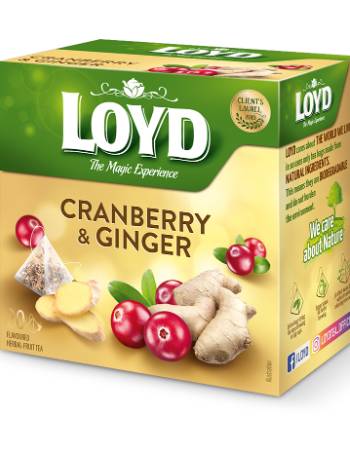 LOYD CRANBERRY & GINGER TEA (20 BAGS)