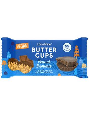 LOVERAW PEANUT BROWNIE BUTTER CUPS 34G