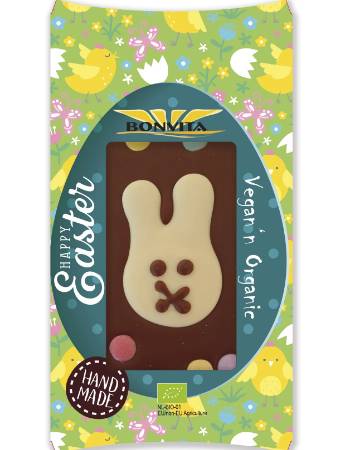 BONVITA EASTER CHOC BAR WHITE BUNNY 100G