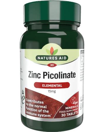NATURES AID ZINC PICOLINATE | 30 TABLETS