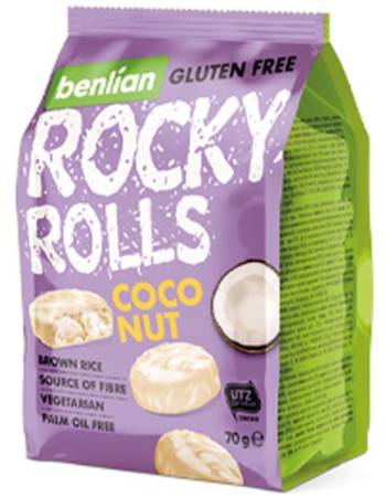 BENLIAN ROCKY ROLLS COCONUT RICE CAKES 70G