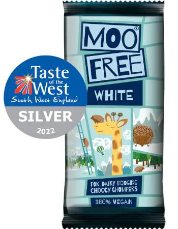 MOO FREE WHITE CHOCOLATE BAR 80G