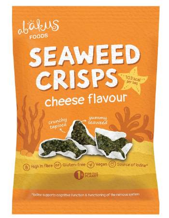 ABAKUS FOODS SEAWEED CRISPS CHEESE 18G