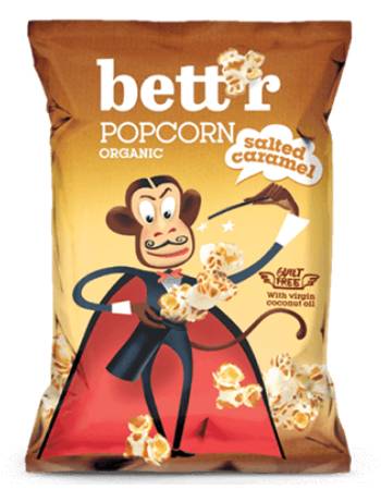 BETT'R QUINOA POPCORN SALTED CARAMEL 50G