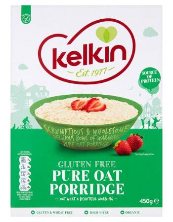 KELKIN GLUTEN FREE PORRIDGE OATS 450G