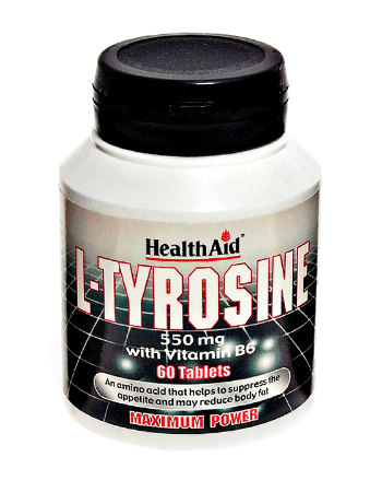 HEALTH AID L-TYROSINE 550MG 60 TABLETS