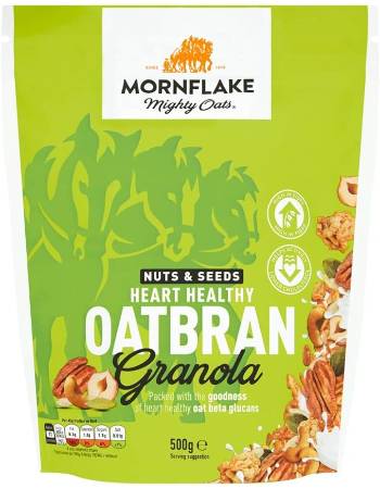 MORNFLAKE OATBRAN GRANOLA NUT AND SEEDS 500G