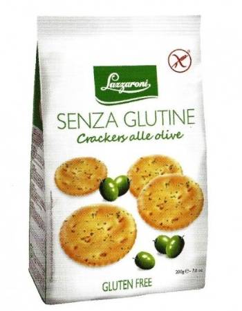 LAZZARONI CRACKERS OLIVES 200G